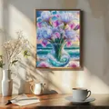 Peinture diamant fleurs classique 20x30 à 40x50 cm – 3