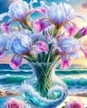 Peinture diamant fleurs classique 20x30 à 40x50 cm – Couleur DZDP120962