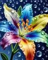 Peinture diamant fleurs classique 20x30 à 40x50 cm – Couleur DZDP122316
