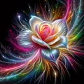 Peinture diamant fleurs colorées 20 à 50 cm carré ou rond AB – Couleur 2-1285-AB