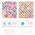 Peinture diamant fleurs colorées 20 à 50 cm carré ou rond AB – 4