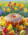 Peinture diamant floral 20 à 50 cm – Couleur DZDP121176