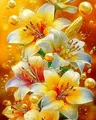 Peinture diamant floral 20 à 50 cm – Couleur DZDP122206
