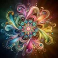 Peinture diamant floral mandala 20x20 à 50x50 cm – Couleur CJ028