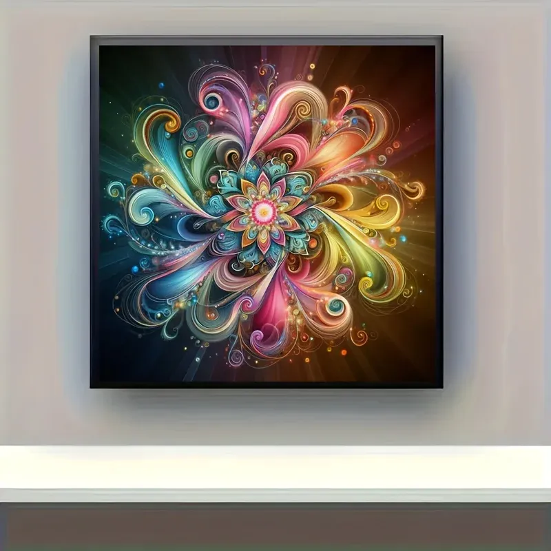 Peinture diamant floral mandala 20x20 à 50x50 cm