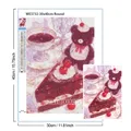 Peinture diamant gâteaux aliments carré rond 20x30cm à 40x50cm – 4