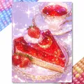 Peinture diamant gâteaux aliments carré rond 20x30cm à 40x50cm – Couleur WE3731