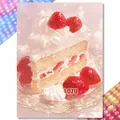 Peinture diamant gâteaux aliments carré rond 20x30cm à 40x50cm – Couleur WE3735