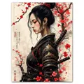 Peinture diamant geisha samouraï AB 30x40 à 45x60 cm – Couleur PDL4385