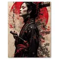 Peinture diamant geisha samouraï AB 30x40 à 45x60 cm – Couleur PDL4392