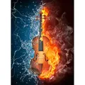 Peinture diamant guitare 20x30 à 40x50 cm – Couleur FX6149