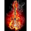Peinture diamant guitare 20x30 à 40x50 cm – Couleur FX6155
