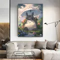 Peinture diamant Hayao Miyazaki Totoro 20x30 à 50x70 cm – 2