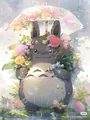 Peinture diamant Hayao Miyazaki Totoro 20x30 à 50x70 cm – Couleur XYHK457-1
