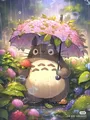 Peinture diamant Hayao Miyazaki Totoro 20x30 à 50x70 cm – Couleur XYHK457-2