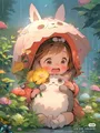 Peinture diamant Hayao Miyazaki Totoro 20x30 à 50x70 cm – Couleur XYHK457-6