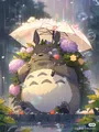 Peinture diamant Hayao Miyazaki Totoro 20x30 à 50x70 cm – Couleur XYHK457-8
