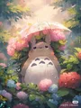 Peinture diamant Hayao Miyazaki Totoro 20x30 à 50x70 cm – Couleur XYHK457-9