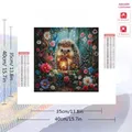 Peinture diamant hérisson fleur 20x20 à 50x50 cm – 2