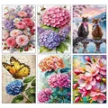 Peinture diamant hortensia bouquet 20 à 50 cm – 1
