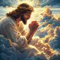 Peinture diamant Jésus 20 à 50 cm – Couleur 5944