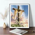 Peinture diamant Jésus 20 à 50 cm ronde ou carrée – 3