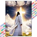 Peinture diamant Jésus 20 à 50 cm ronde ou carrée – Couleur XBG-1406