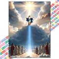 Peinture diamant Jésus 20 à 50 cm ronde ou carrée – Couleur XBG-1409