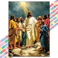 Peinture diamant Jésus 20 à 50 cm ronde ou carrée – Couleur XBG-1413