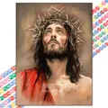 Peinture diamant Jésus 20 à 50 cm ronde ou carrée – Couleur XBG-1414