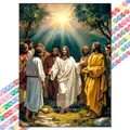 Peinture diamant Jésus 20 à 50 cm ronde ou carrée – Couleur XBG-1416