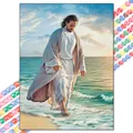 Peinture diamant Jésus 20 à 50 cm ronde ou carrée – Couleur XBG-1420