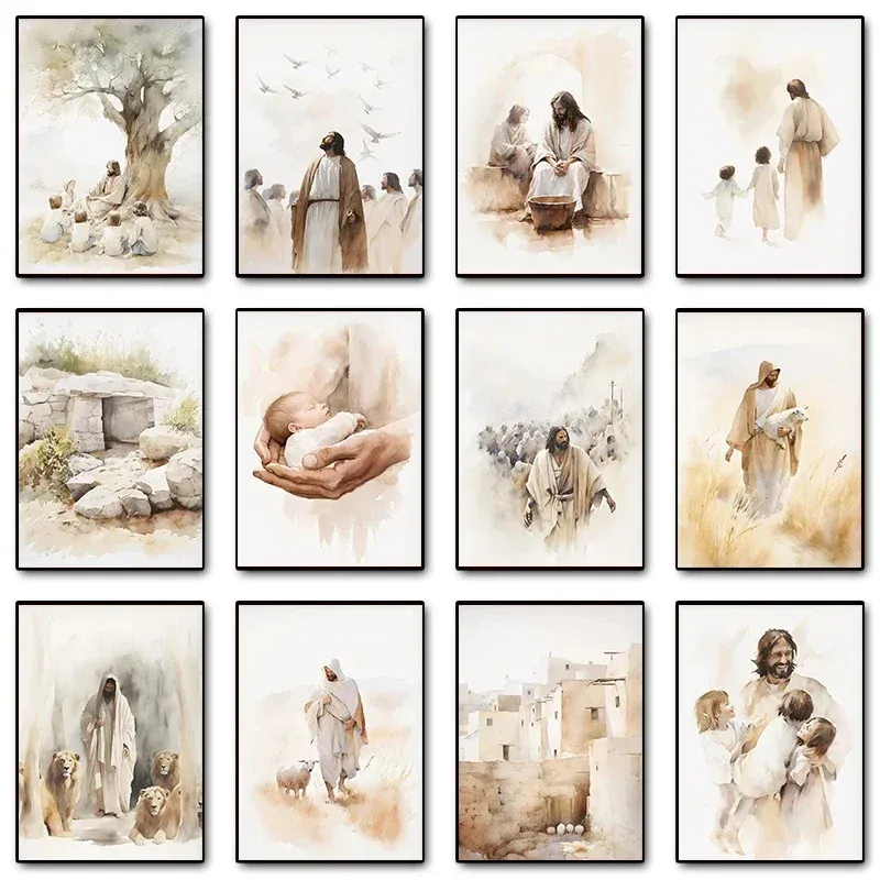 Peinture diamant Jésus enseignant 20 à 70 cm