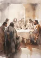 Peinture diamant Jésus enseignant 20 à 70 cm – Couleur BLANC (01)