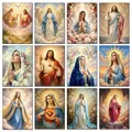 Peinture diamant Jésus et Vierge 20 à 70 cm – 1