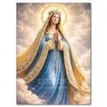 Peinture diamant Jésus et Vierge 20 à 70 cm – Couleur Gris clair (06)
