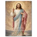 Peinture diamant Jésus et Vierge 20 à 70 cm – Couleur noir (10)
