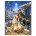 Peinture diamant Jésus né 26 à 50 cm – Couleur VET1780