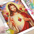 Peinture diamant Jésus Sacré-Cœur 30 à 70 cm – 3