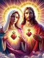 Peinture diamant Jésus Vierge 20 à 70 cm – Couleur C2091-1