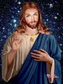 Peinture diamant Jésus Vierge 20 à 70 cm – Couleur C2091-3