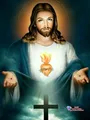 Peinture diamant Jésus Vierge 20 à 70 cm – Couleur C2091-8