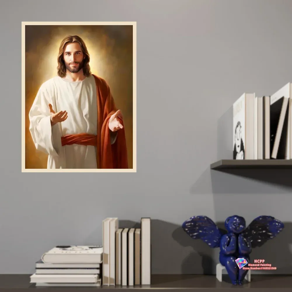Peinture diamant Jésus Vierge 20 à 70 cm