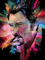 Peinture diamant Johnny Hallyday 30 à 70 cm – Couleur HXP203-17