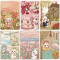 Peinture diamant lapin dessin animé 20 à 40 cm carré ou rond – 1