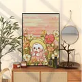 Peinture diamant lapin dessin animé 20 à 40 cm carré ou rond – 3
