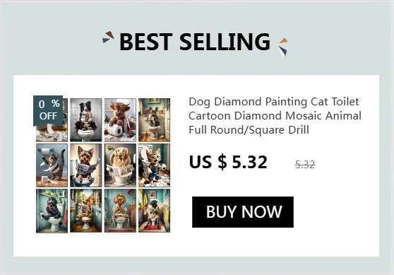 Peinture diamant lapin dessin animé 20 à 40 cm carré ou rond
