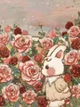 Peinture diamant lapin dessin animé 20 à 40 cm carré ou rond – Couleur RT0113