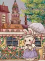 Peinture diamant lapin dessin animé 20 à 40 cm carré ou rond – Couleur RT0123