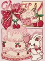 Peinture diamant lapin dessin animé 20 à 40 cm carré ou rond – Couleur RT0127
